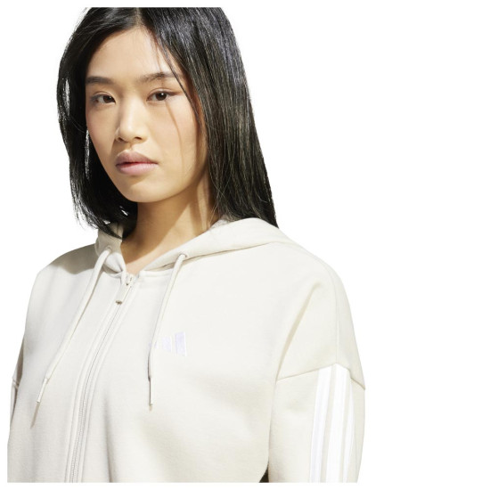 Adidas Γυναικεία ζακέτα Essentials 3-Stripes French Terry Full-Zip Hoodie
